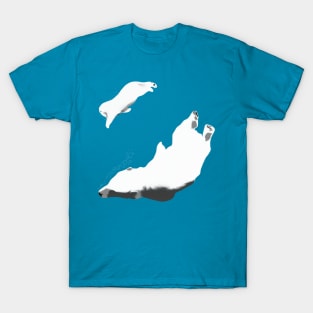 Polar bears swimming T-Shirt